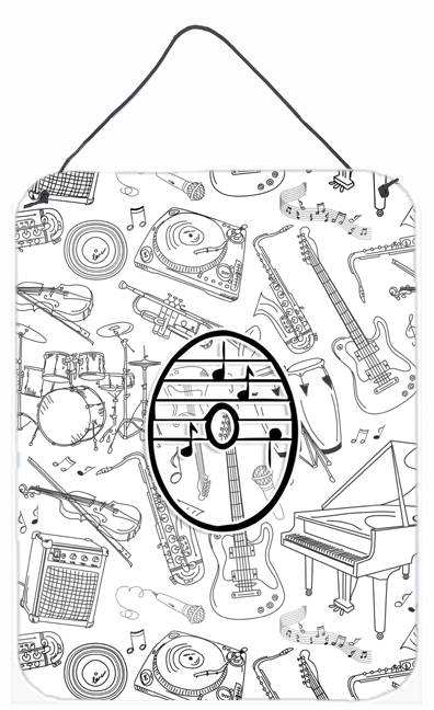 Letter O Musical Note Letters Wall and Door Hanging Prints