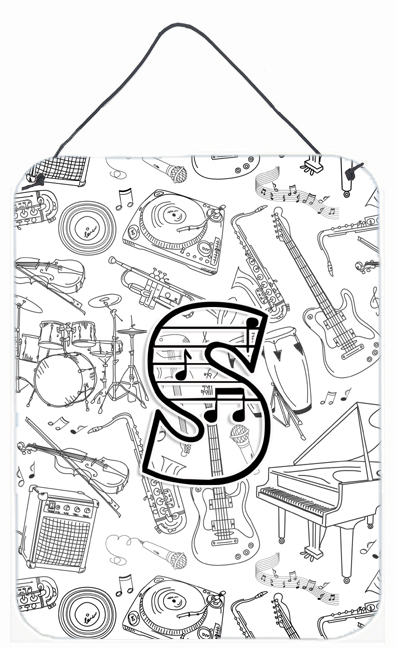 Letter S Musical Note Letters Wall and Door Hanging Prints
