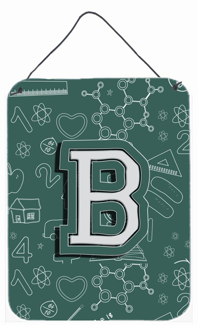 Letter B Back To School Initial Wall and Door Hanging Prints