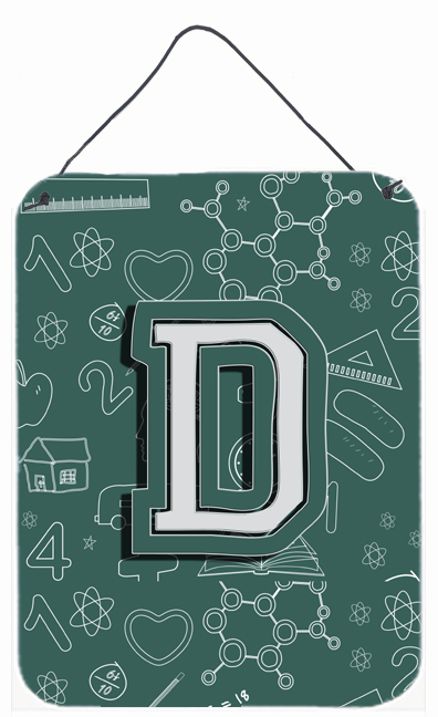 Letter D Back To School Initial Wall and Door Hanging Prints