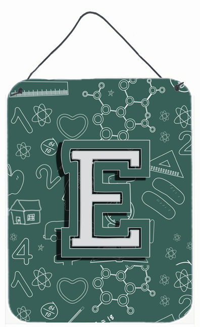 Letter E Back To School Initial Wall and Door Hanging Prints