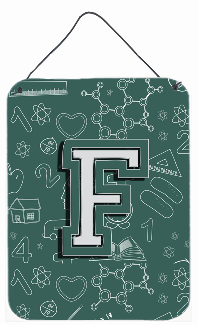 Letter F Back To School Initial Wall and Door Hanging Prints