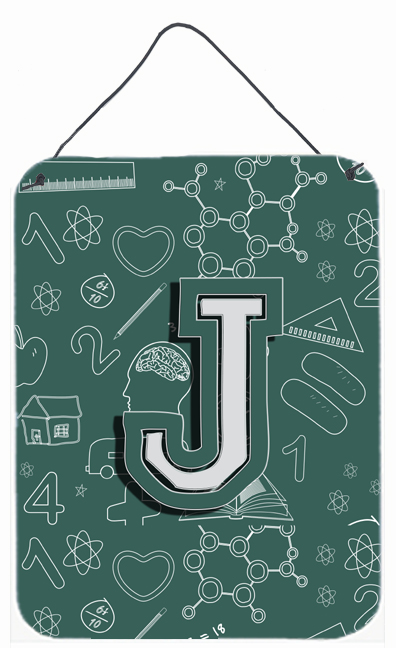 Letter J Back To School Initial Wall and Door Hanging Prints