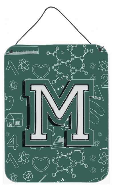 Letter M Back To School Initial Wall and Door Hanging Prints