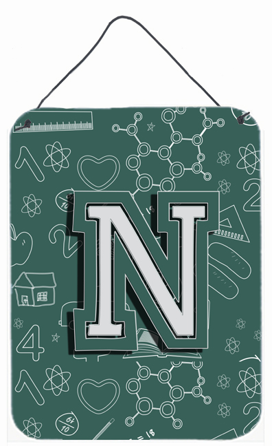 Letter N Back To School Initial Wall and Door Hanging Prints