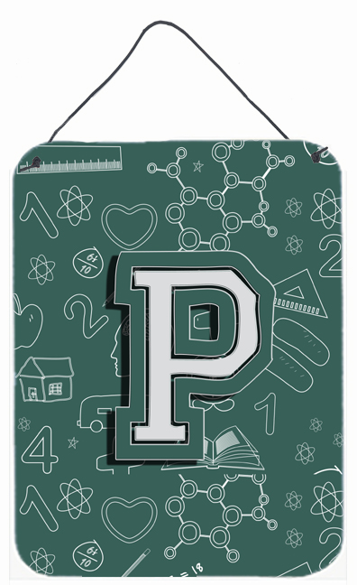 Letter P Back To School Initial Wall and Door Hanging Prints