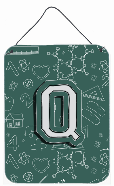 Letter Q Back To School Initial Wall and Door Hanging Prints
