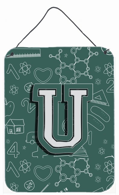 Letter U Back To School Initial Wall and Door Hanging Prints