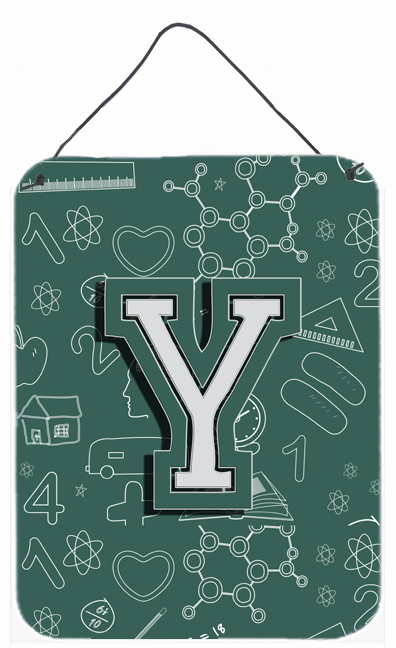 Letter Y Back To School Initial Wall and Door Hanging Prints