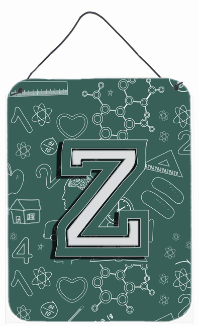 Letter Z Back To School Initial Wall and Door Hanging Prints