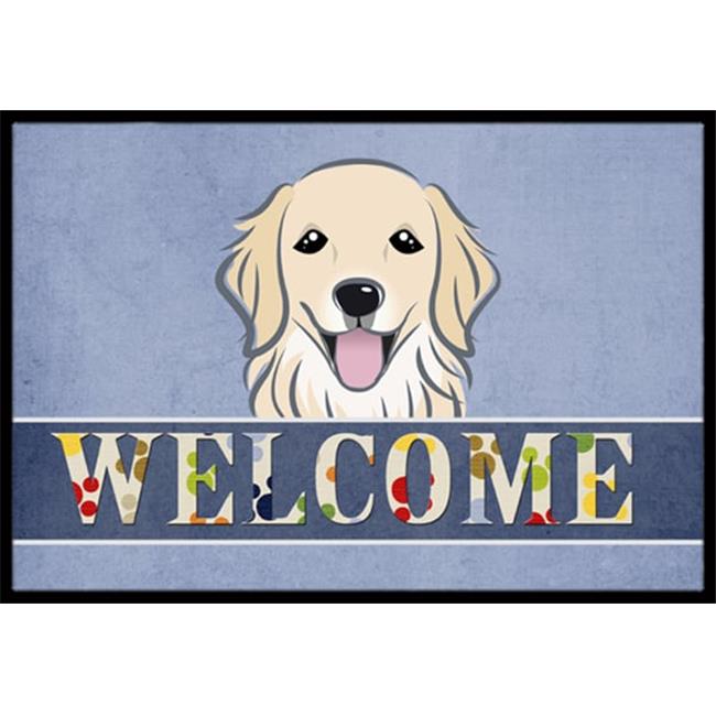 Carolines Treasures BB1391JMAT Golden Retriever Welcome Indoor & Outdoor Mat-...