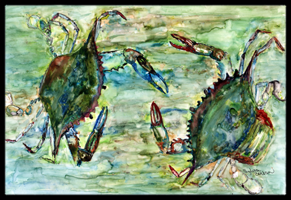 Blue Crab Standoff Indoor & Outdoor Mat- 18 x 27 in.