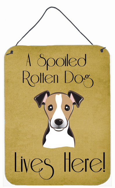 Jack Russell Terrier Spoiled Dog Lives Here Wall and Door Hanging Prints
