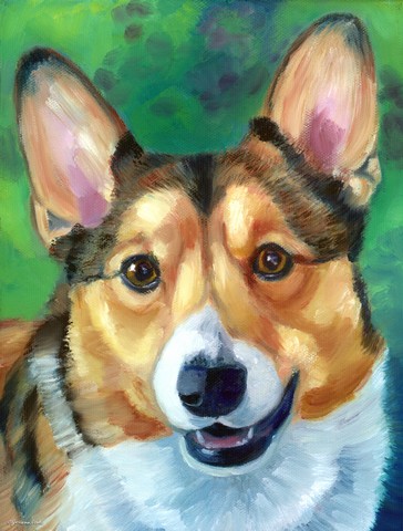 Corgi Toby Flag Garden Size