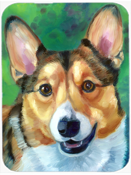Picture of Carolines Treasures 7303LCB Corgi Toby Glass Cutting Board- Large