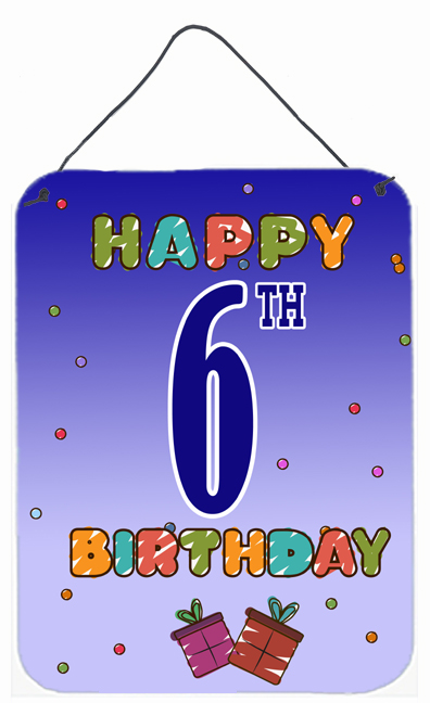 Happy 6Th Birthday Wall and Door Hanging Prints