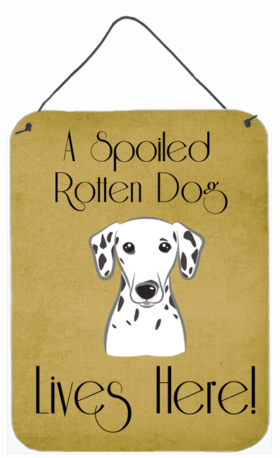Dalmatian Spoiled Dog Lives Here Wall and Door Hanging Prints