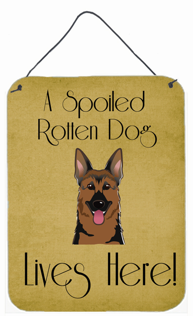German Shepherd Spoiled Dog Lives Here Wall and Door Hanging Prints