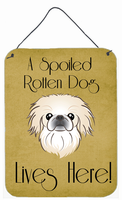 Pekingese Spoiled Dog Lives Here Wall and Door Hanging Prints