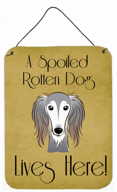 Saluki Spoiled Dog Lives Here Wall and Door Hanging Prints