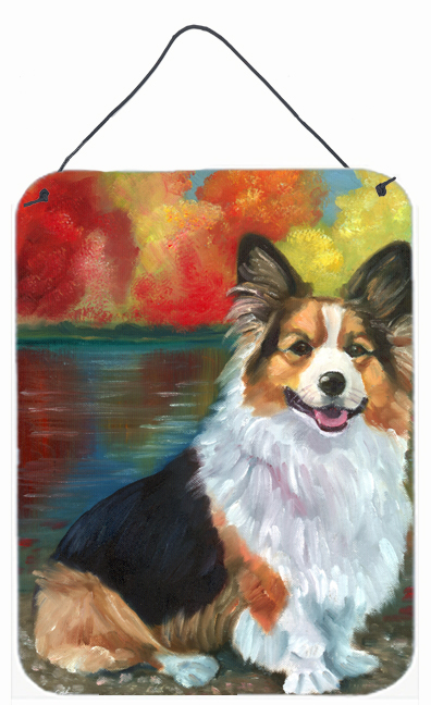 Picture of Carolines Treasures 7294DS1216 Corgi By The Lake Wall and Door Hanging Prints