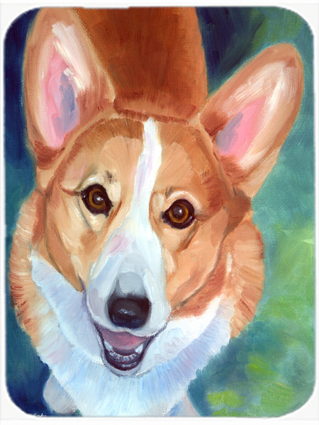 Picture of Carolines Treasures 7299LCB Corgi Norton Glass Cutting Board- Large