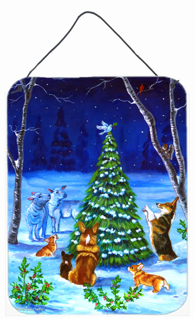 Corgi Christmas Peace Wall and Door Hanging Prints