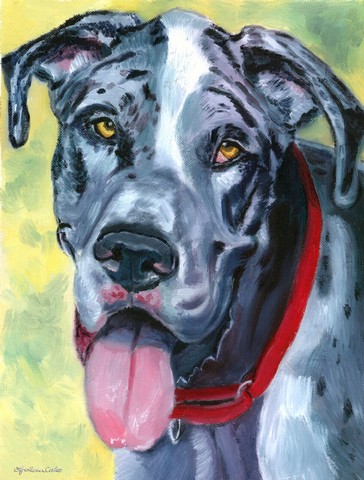 Great Dane Apollo Flag Garden Size