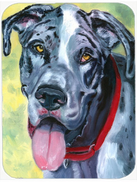 Picture of Carolines Treasures 7306LCB Great Dane Apollo Glass Cutting Board- Large