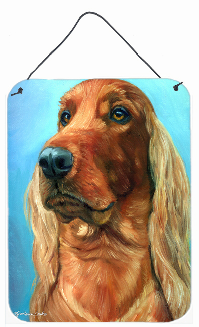 Irish Setter In Blue Wall and Door Hanging Prints