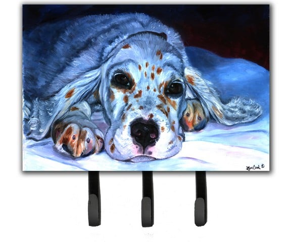 English Setter Pup Leash & Key Holder