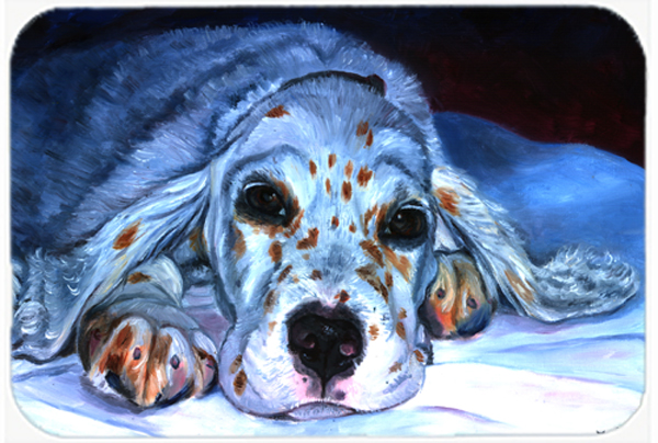 Picture of Carolines Treasures 7330LCB English Setter Pup Glass Cutting Board- Large