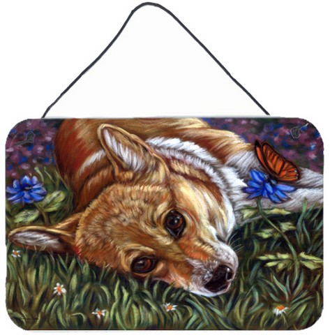 Corgi Pastel Butterfly Wall and Door Hanging Prints