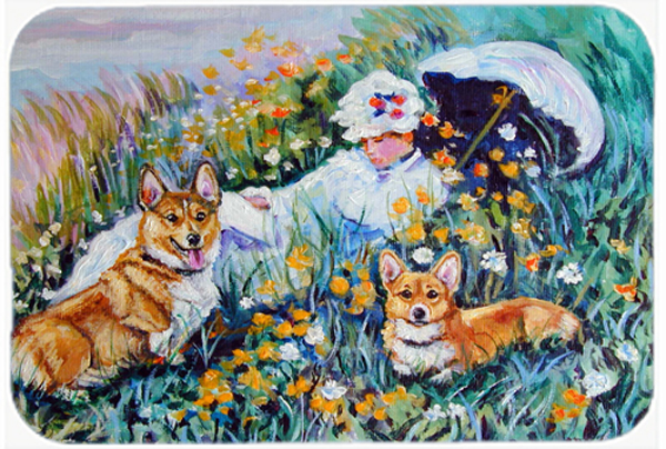 Picture of Carolines Treasures 7324LCB Corgi Classics Glass Cutting Board- Large