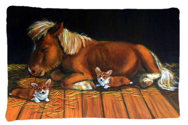 Corgi Snuggles The Pony Fabric Standard Pillowcase