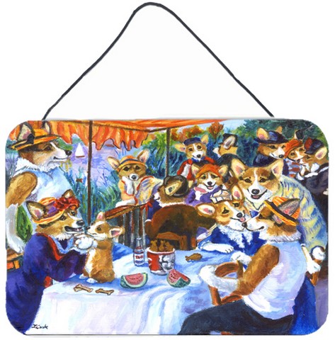 Picture of Carolines Treasures 7321DS812 Corgi Boating Party Wall and Door Hanging Prints