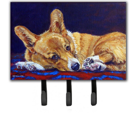 7320TH68 Corgi Blue Lonesome Leash & Key Holder