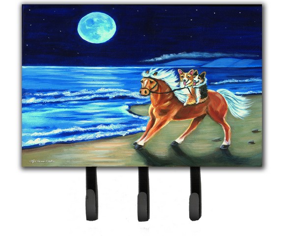 Corgi Beach Ride On Horse Leash & Key Holder