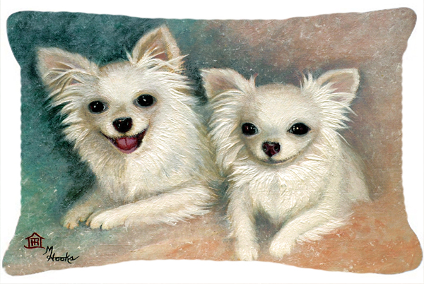 Chihuahua The Siblings Fabric Decorative Pillow