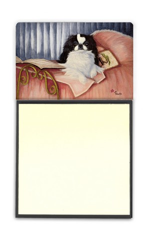 Japanese Chin Reading In Bed Sticky Note Holder