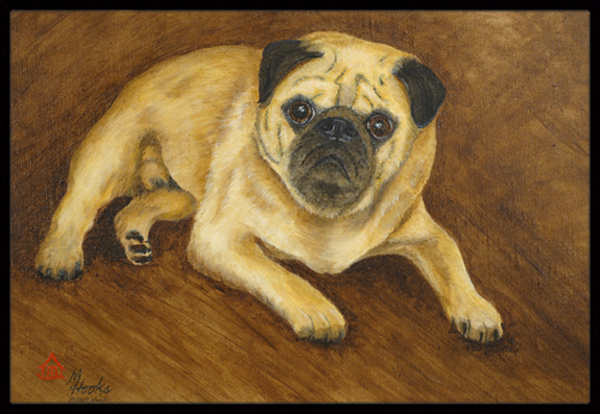Fawn Pug Roscoe Indoor & Outdoor Mat - 18 x 27 in.