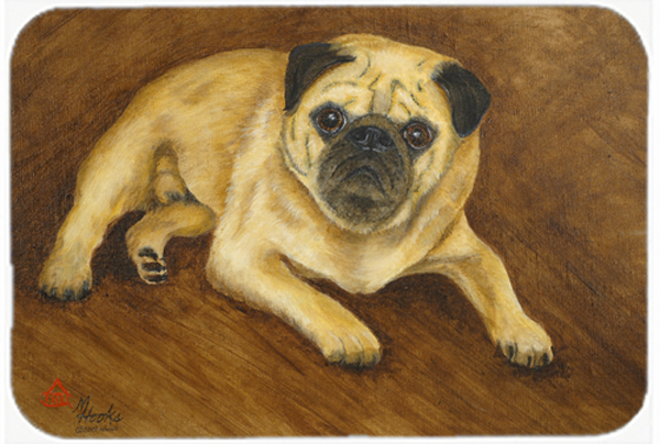 Fawn Pug Roscoe Glass Cutting Board- Large