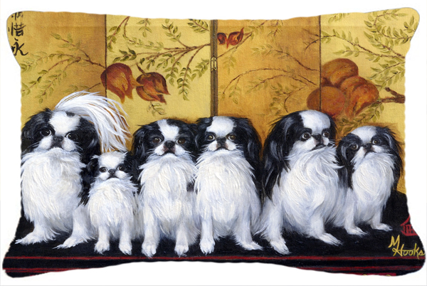 Japanese Chin Tea House Fabric Decorative Pillow