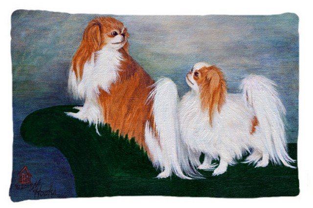 Japanese Chin Standing On My Tail Fabric Standard Pillowcase