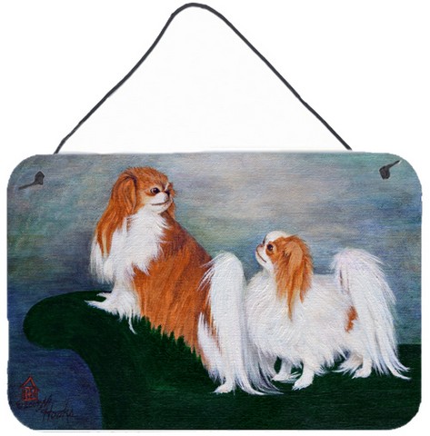 Japanese Chin Standing On My Tail Wall and Door Hanging Prints