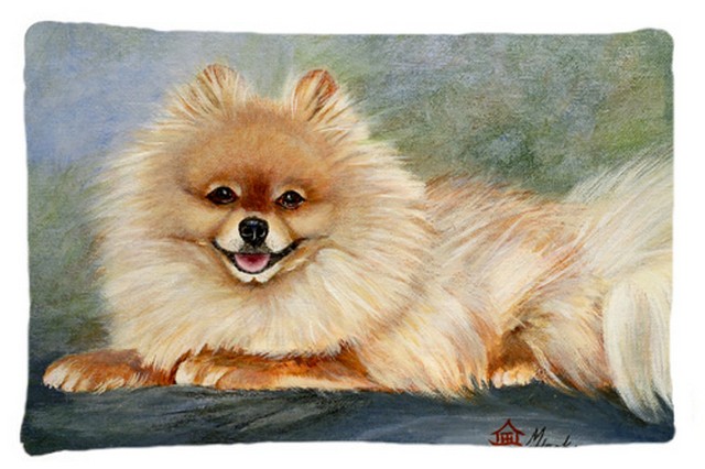 Decorative Pillows, Pomeranian Full Body Fabric Standard Pillowcase