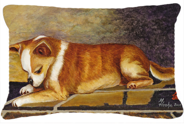 Chihuahua I See Me Fabric Decorative Pillow