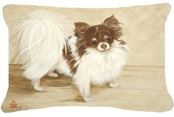 Chihuahua Favorite Flavors Fabric Decorative Pillow