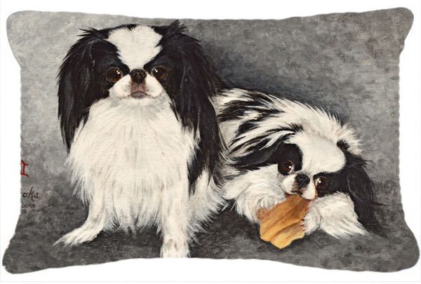 Japanese Chin Impress Fabric Decorative Pillow