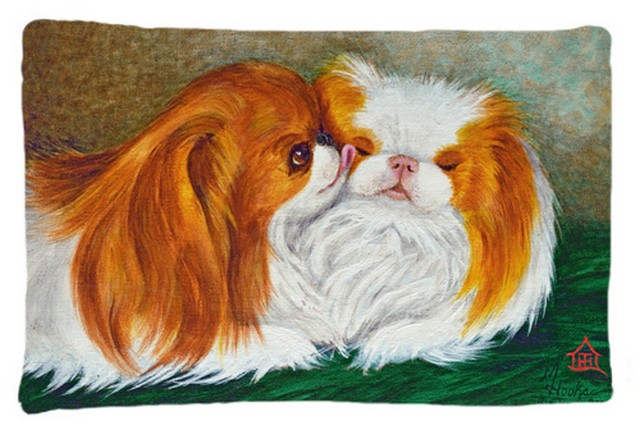 Japanese Chin Best Friends Fabric Standard Pillowcase